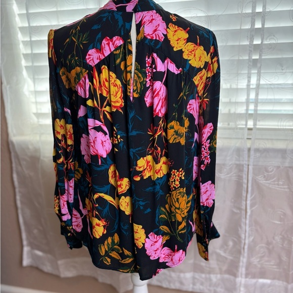 Whistles Digital Bloom Print Blouse, Size 4 - Picture 5 of 12